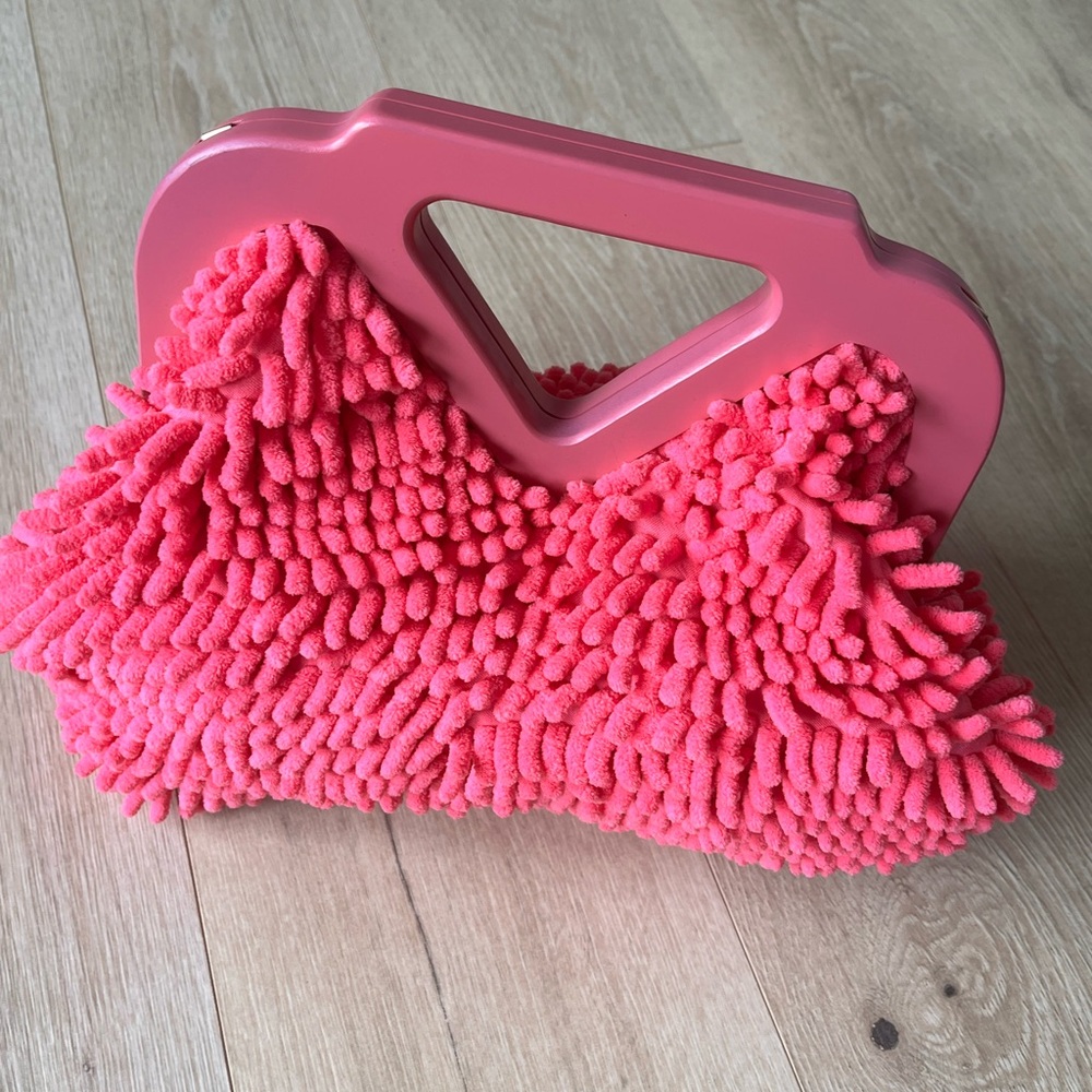 Fabrik Pink Chenille Clutch, like New